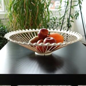 Art Deco Style 3d Printed Bowl Decoration Wooden Skewer Fruit Bowl Sun